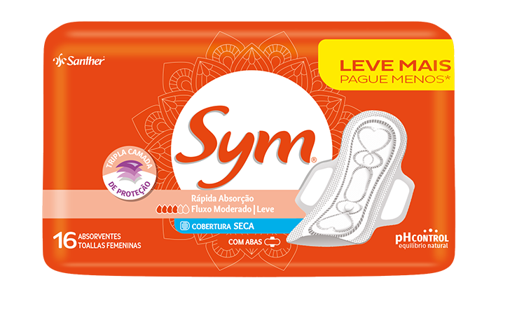 Sym Total Protect Cobertura Seca 16 absorventes